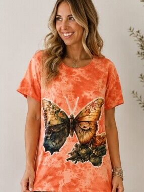#1781 Jaded Gypsy Moon Dance Tee - Flutter Away